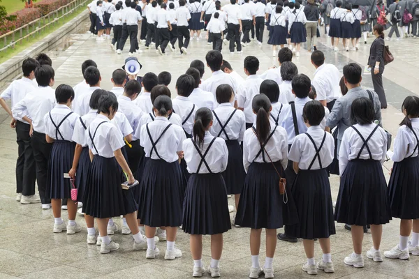 Japoński szkolnej wycieczki — Zdjęcie stockowe