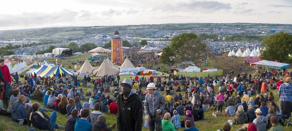 Glastonbury Festival Site — Stock Photo, Image