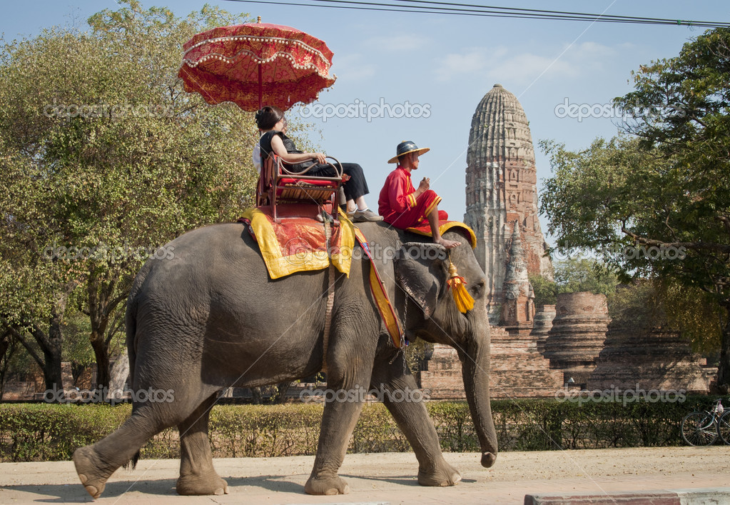 Elephant Ride, Ayutthaya Stock Editorial Photo © antb 22527375
