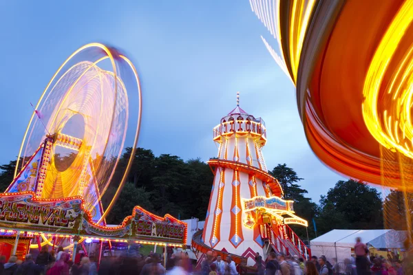 Funfair at Bristol Balloon Fiesta — Stock Photo, Image