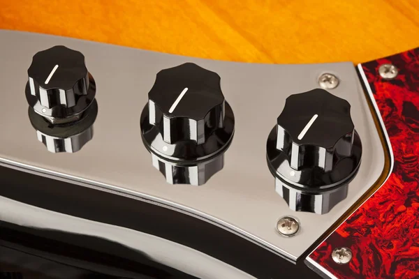 Guitar Control Knobs — Zdjęcie stockowe