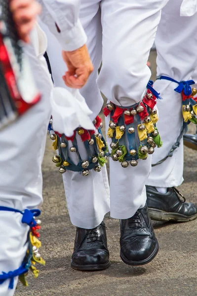 Nohy taneční morris muži — Stock fotografie