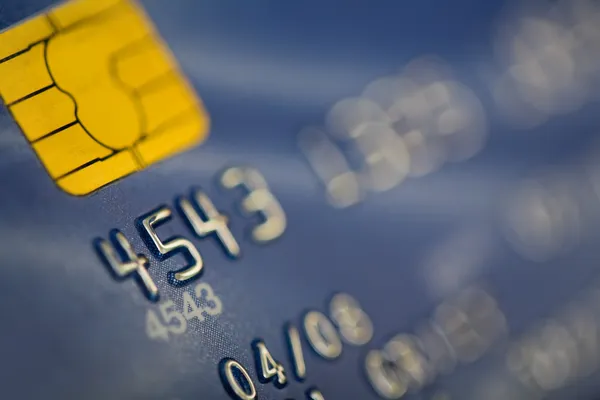 Primo piano della carta di credito — Foto Stock