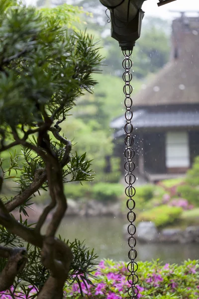 Japanese Rain Chain — Stock Photo, Image