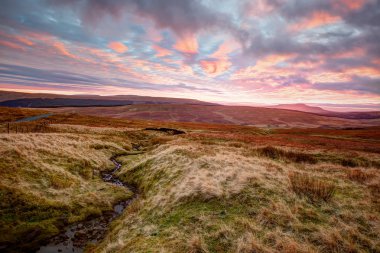 Yorkshire Dales At Sunset clipart