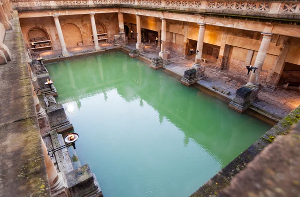 Het grote bad bij de Romeinse baden — Stockfoto