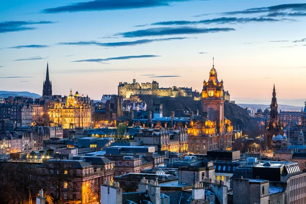 Edinburgh akşam manzarası hdr — Stok fotoğraf