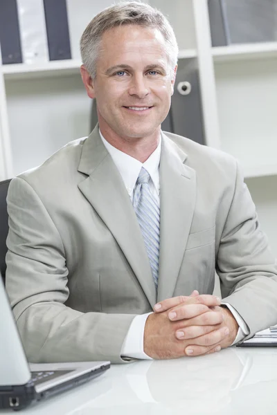Happy Man or Businessman in Office — Stock Photo, Image