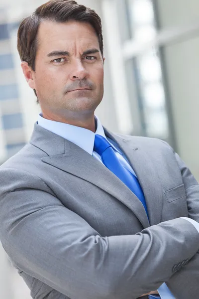 Serious Smart Thoughtful Businessman — Stock Photo, Image