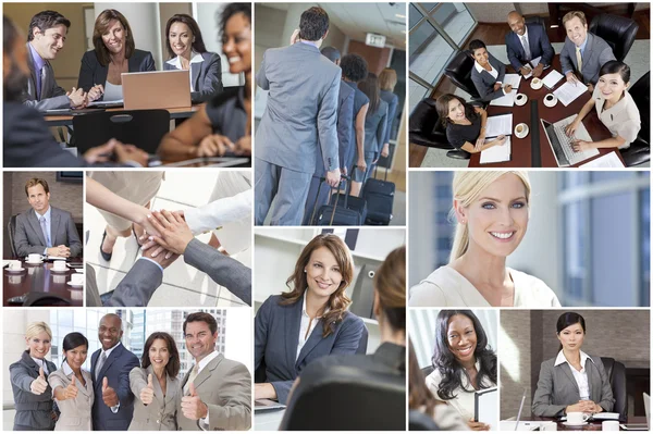 Mężczyzn, kobiet, biznesmenów idealna przedsiębiorców Team — Zdjęcie stockowe
