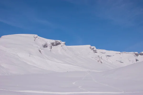 Snötäckta Berg Schweiz Taget Jungfrau Regionen Grindelwald Schweiz — Stockfoto