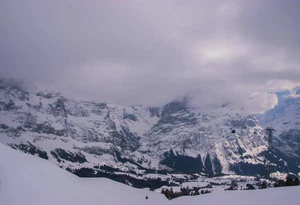 Montañas Nevadas Suiza Tomado Región Jungfrau Grindelwald Suiza —  Fotos de Stock