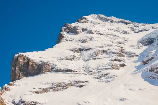 Hófödte Hegyek Svájcban Készült Jungfrau Régió Grindelwald Svájc — Stock Fotó