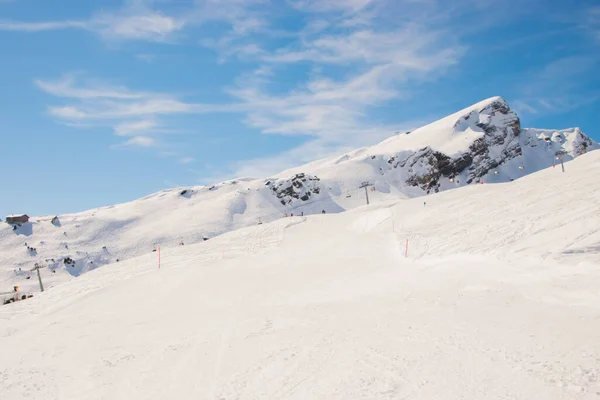 Snow Capped Mountains Switzerland Taken Jungfrau Region Grindelwald Switzerland — Stock Photo, Image