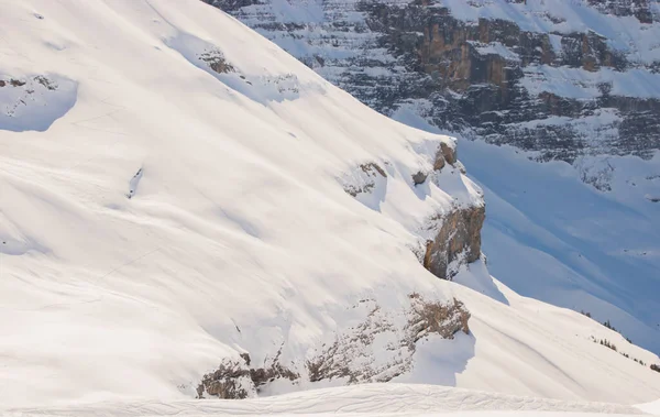 스위스의 눈덮인 스위스 그라인델 융프라우 지역에서 — 스톡 사진
