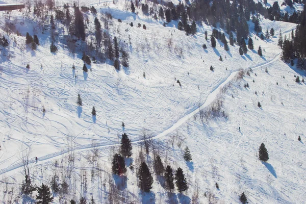 Sviçre Karla Kaplı Dağlar Jungfrau Bölgesinde Çekildi Grindelwald Sviçre — Stok fotoğraf