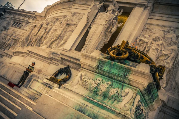 Piazza Venezia. Capitol Hill. Altar of the Fatherland. Roma. Ita — Stock Photo, Image