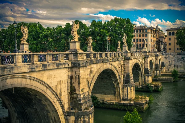 Ponte Sant Angelo. Roms. Italie . — Photo