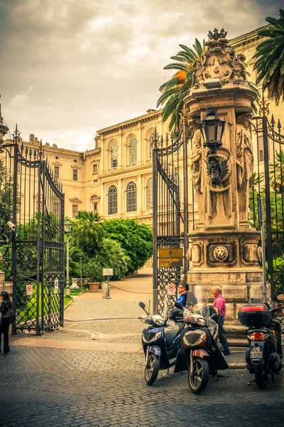Roman holiday. On the streets of Rome in the summer. Italy.