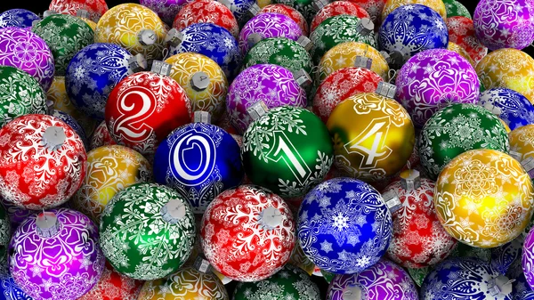 2014. mutlu yeni yıl. Yılbaşı ağacı süsleri