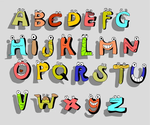 疯狂字母表 — 图库矢量图片