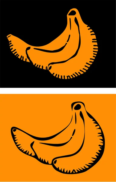 Bananenstrauß — Stockvektor