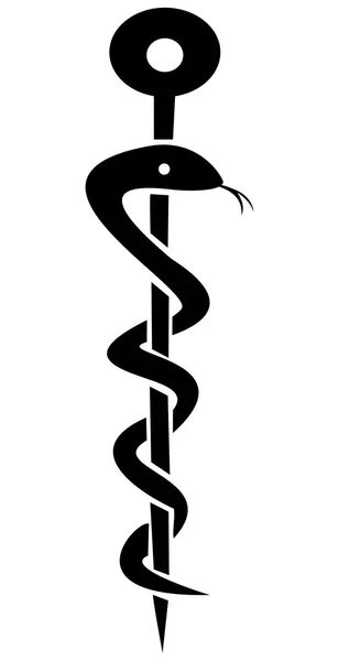 Caduceus Pharmacy Symbol — Stock Vector