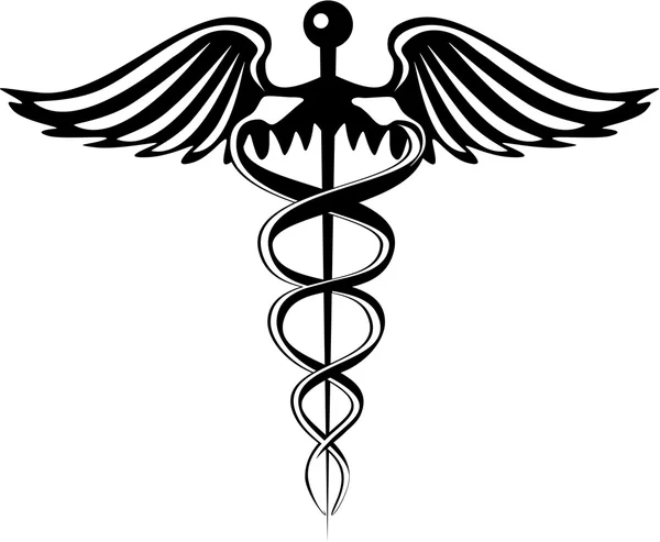 Символ аптеки Кадуцей — стоковый вектор