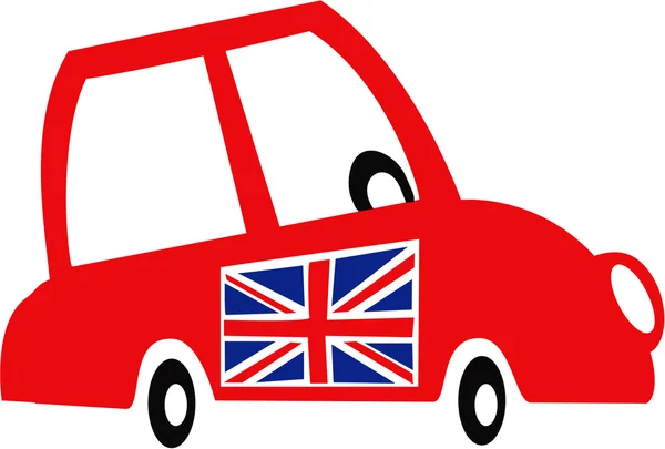 Mini carro britânico — Vetor de Stock