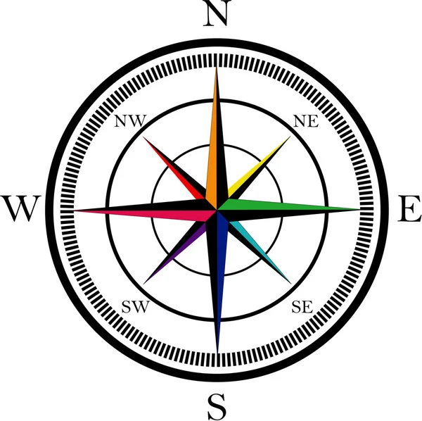 Boussole — Image vectorielle