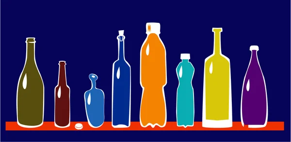 Set of bottles — Stock Vector