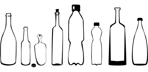 Készlet-palackok — Stock Vector