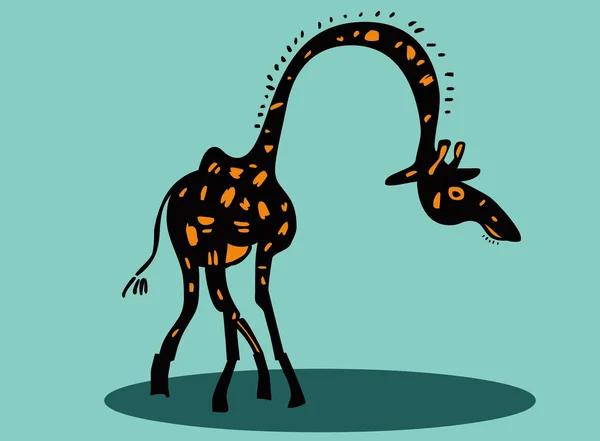 Girafe drôle — Image vectorielle