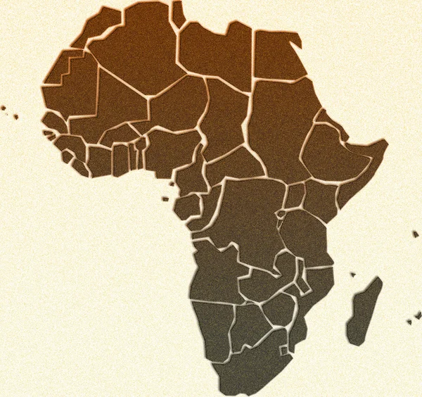 Carte Afrique — Photo