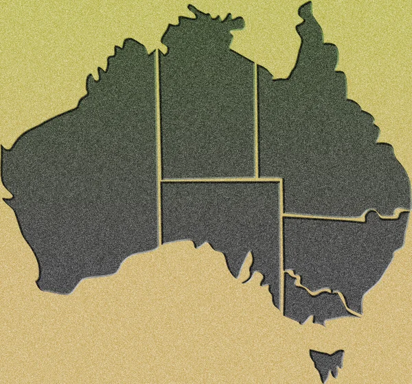 オーストラリア地図 — ストック写真
