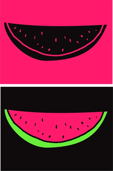 Vector Watermeloen slices — Stockvector