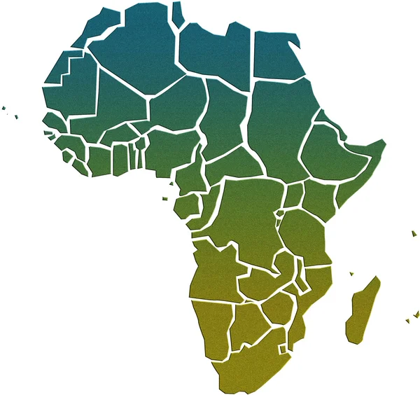 África Mapa — Fotografia de Stock