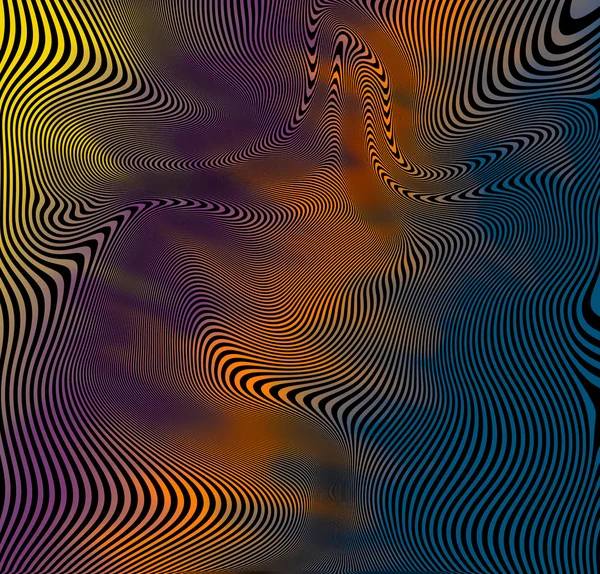 Ilusão óptica abstrata — Fotografia de Stock