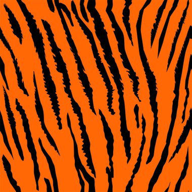 Dikişsiz kaplan kürk desen