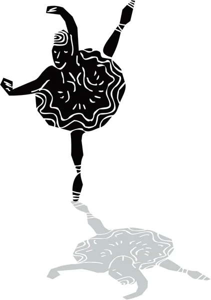 Артистка балета — стоковый вектор