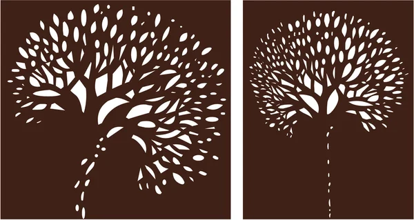 Stylized trees — Stock Vector