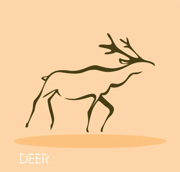 鹿 — ストックベクタ