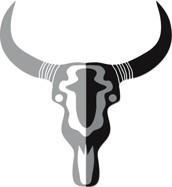 Cráneo de toro — Vector de stock