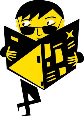 Komik karikatür casus