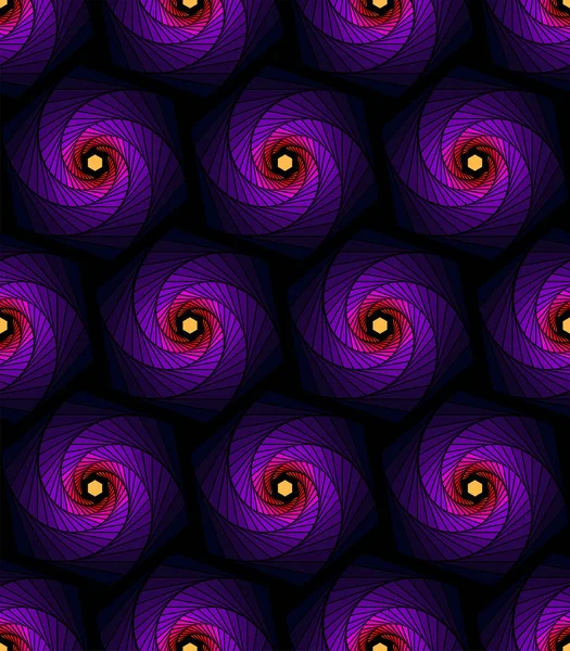 Seamless Multicolored Pattern Swirls — Vetor de Stock