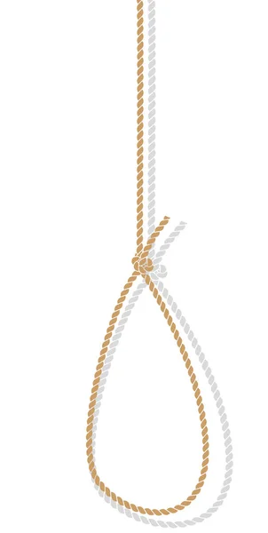 Illustration Eines Seils Mit Henker Knoten — Stockfoto