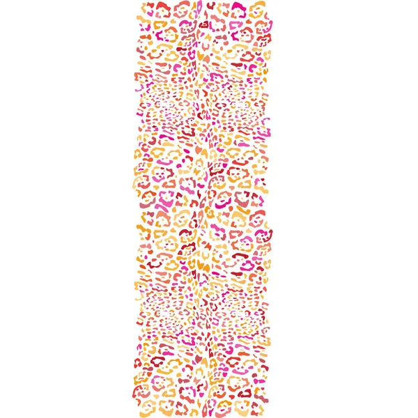 Illustration Flerfärgad Leopard Päls Bakgrund — Stock vektor