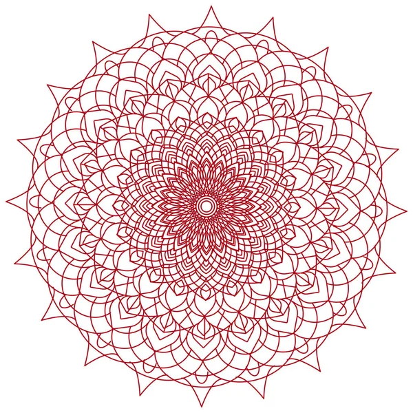 Mandala Adorno Decorativo Redondo Patrón Circular Decorativo Abstracto Elemento Diseño — Vector de stock