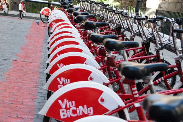 Rental bikes — Stock Photo, Image