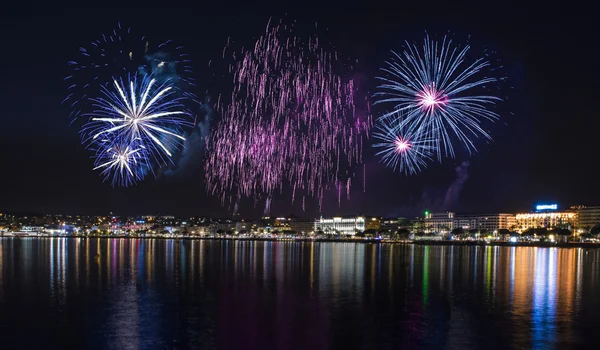 Fogos de artifício de Cannes — Fotografia de Stock